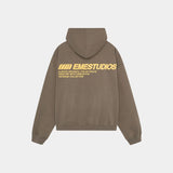 Roots Muddy Brown Oversized Hoodie Hoodies eme