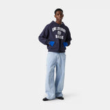 Badge Navy Full Zip Hoodies eme