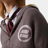 Anon Antracite Knit Full Zip Knitwear eme