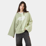 Roguish Green Striped Long Sleeve T-shirts eme