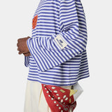 Horizon Striped Deep Cobalt LS T-shirts eme