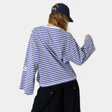 Horizon Striped Deep Cobalt LS T-shirts eme