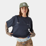 Courageous Navy Oversized Tee T-shirts eme