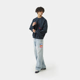 Roots Navy Oversized Crewneck Sweatshirts Eme Studios