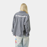 Ivy Navy Boxy Shirt Shirts Eme Studios