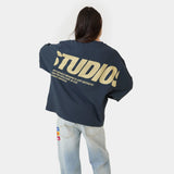 Thrill Navy Long Sleeve T-shirts eme