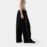 Somm Black Baggy Sweatpants Pants eme
