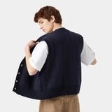 Nordhaven Night Sjy Knit Vest Knitwear eme