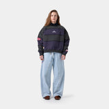 M Navy Striped Crewneck Sweatshirts eme