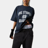 Badge Navy Oversized Tee T-shirts eme