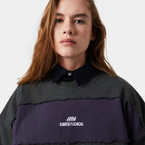 M Navy Striped Crewneck Sweatshirts eme