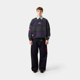 M Navy Striped Crewneck Sweatshirts eme