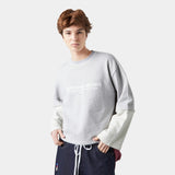 Strike Double Sleeve Grey Crewneck Sweatshirts eme