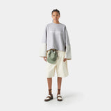 Strike Double Sleeve Grey Crewneck Sweatshirts eme