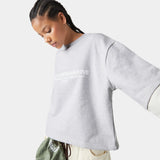 Strike Double Sleeve Grey Crewneck Sweatshirts eme