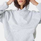 Alfa Heather Grey Oversized Hoodie Hoodies Eme Studios