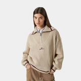 Nobly Knit Fog Halfzip Knitwear eme