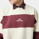 M Chocolat Truffle Striped Crewneck Sweatshirts eme