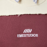 M Chocolat Truffle Striped Crewneck Sweatshirts eme