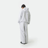 Alfa Heather Grey Oversized Hoodie Hoodies Eme Studios