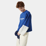 Strike Double Sleeve Sodalite Crewneck Sweatshirts eme