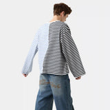 Roguish Blue Striped Long Sleeve T-shirts eme