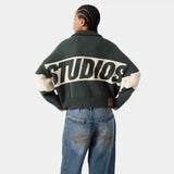 Thrill Hunt Zipper Knit Knitwear eme