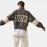 Thrill Falcon Zipper Knit Knitwear eme