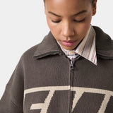 Thrill Falcon Zipper Knit Knitwear eme