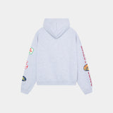 Patches Grey Oversized Hoodie Hoodies eme