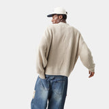 Lesh Off Sand Rib Cardigan Knitwear eme