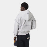 Capri Heather Grey Full Zip Hoodies eme
