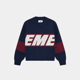 Thrill Indigo Knit Sweater Knitwear eme