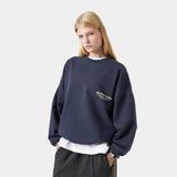 Buckler Navy Oversized Crewneck Sweatshirts eme