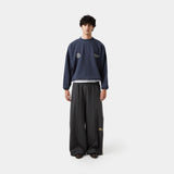 Buckler Navy Oversized Crewneck Sweatshirts eme