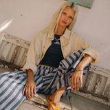 Agl Wide Striped Pants Pants eme