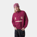Peak Burgundy Half Zip Sweatshirts Eme Studios