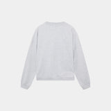 Box Heather Grey Oversized Crewneck Sweatshirts eme