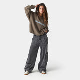 Box Muddy Brown Oversized Crewneck Sweatshirts eme