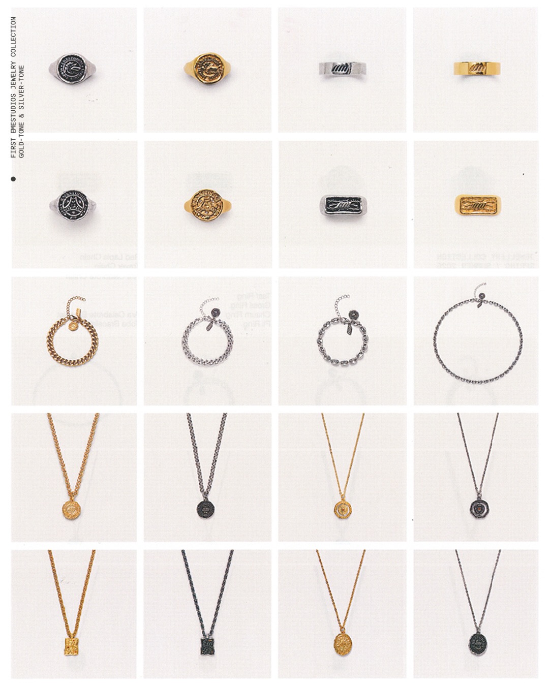Jewelry over everything
Chains, rings and bracelets designed around the body, made to link, wrap and move with you
THE FIRST EMESTUDIOS JEWELRY DROP
This tuesday 7th🤍