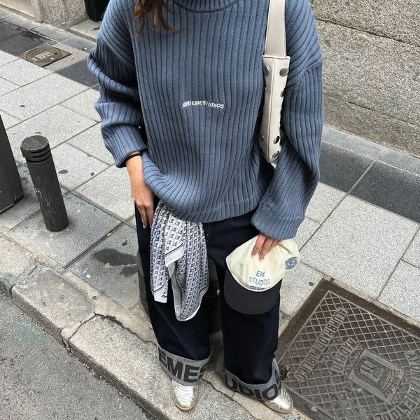 Riot Knit Topaz Baggy Sweater Knit eme   