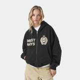 Slice Black Full Zip Hoodies Eme Studios