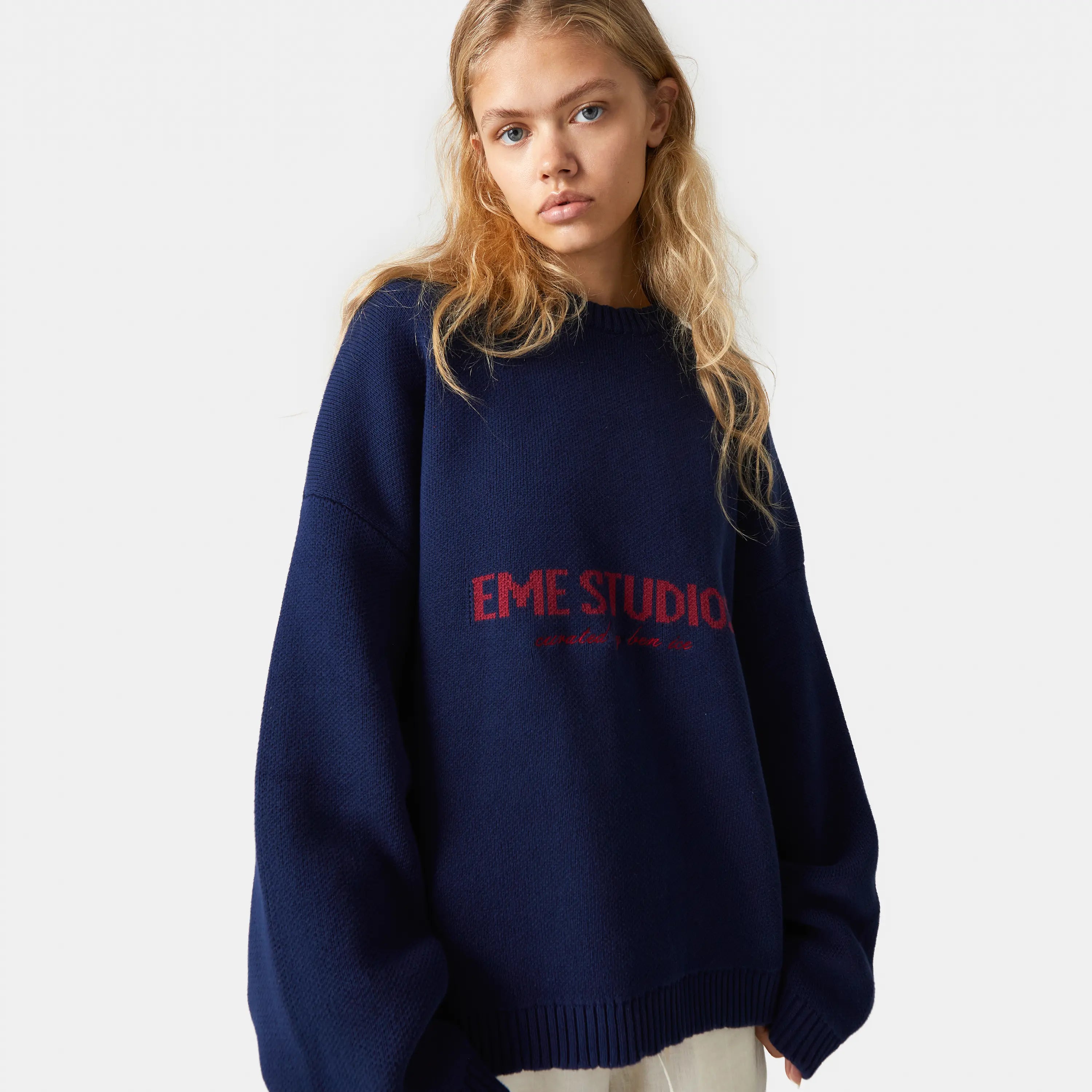 Master Indigo Knit Sweater Knit eme   