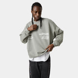 Serenity Pebble Oversized Crewneck Crewneck eme   