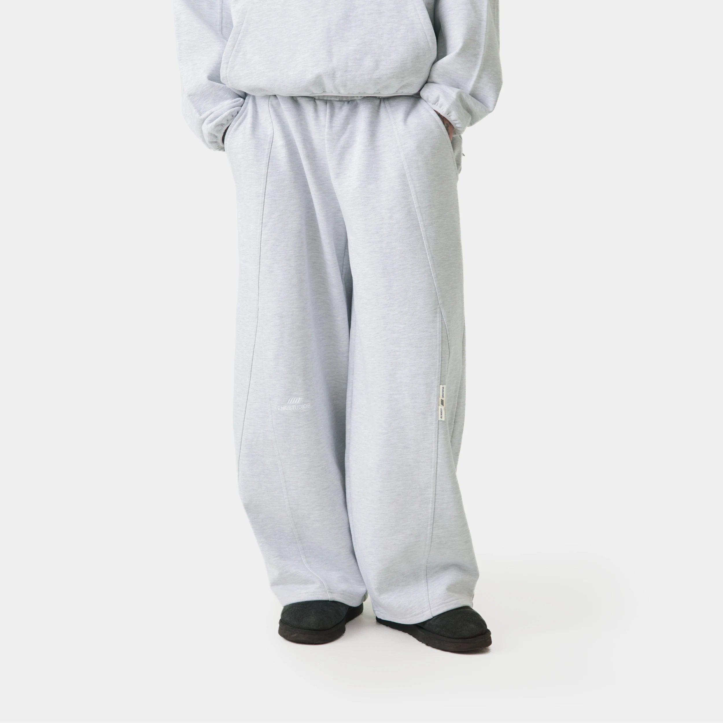 Alfa Heather Grey Suit Pants Pants Eme Studios