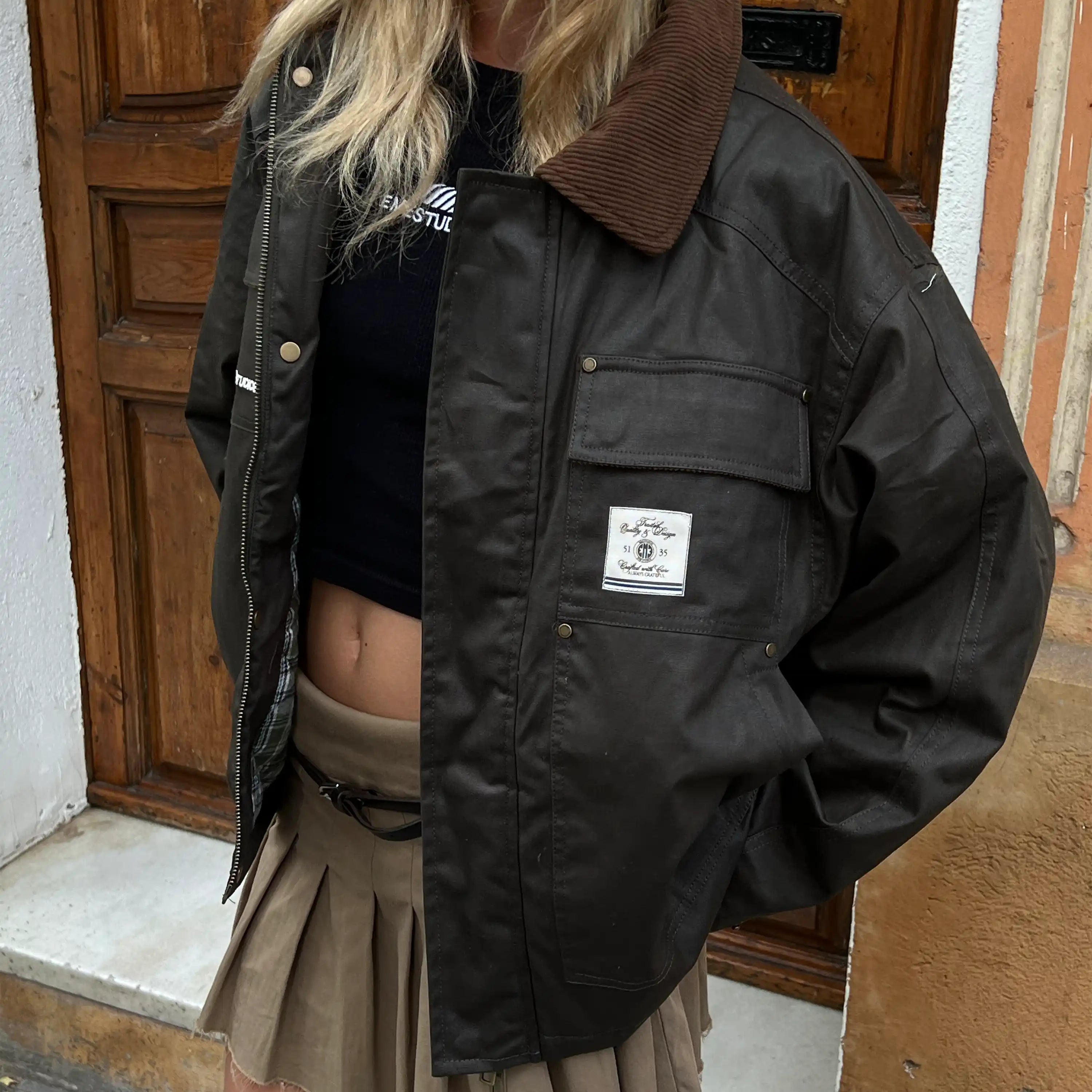 Ethos Forest Boxy Jacket Outerwear eme