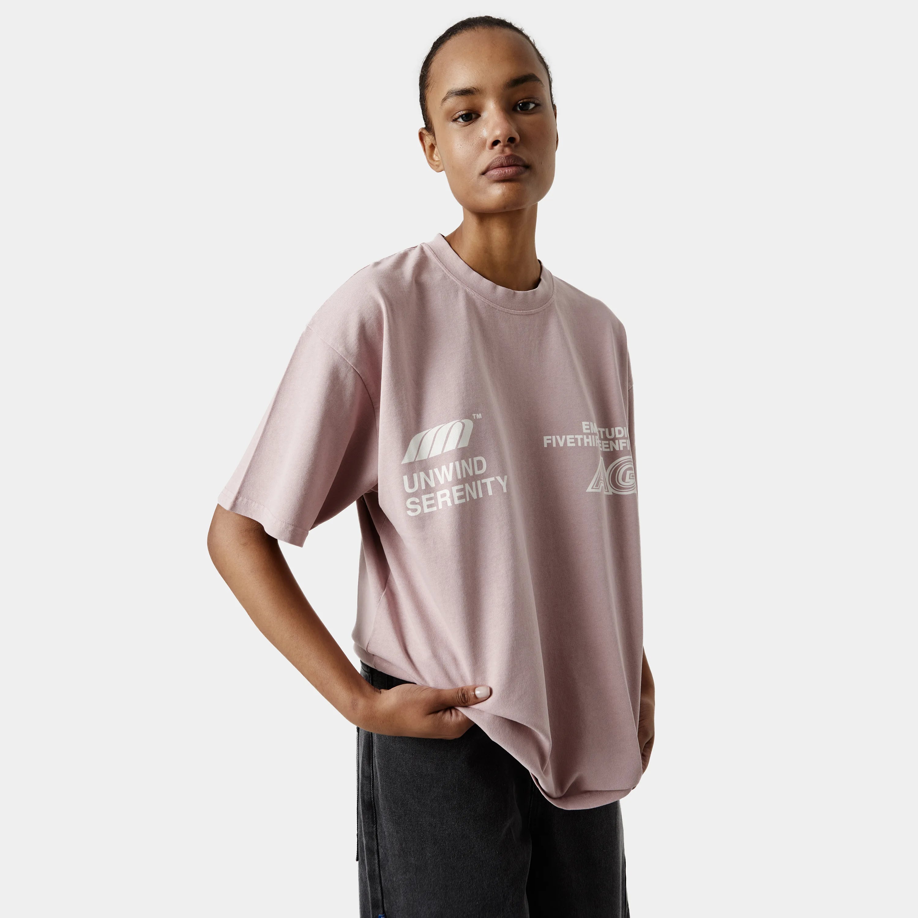 Serenity Woodrose Oversized Tee Camiseta eme   