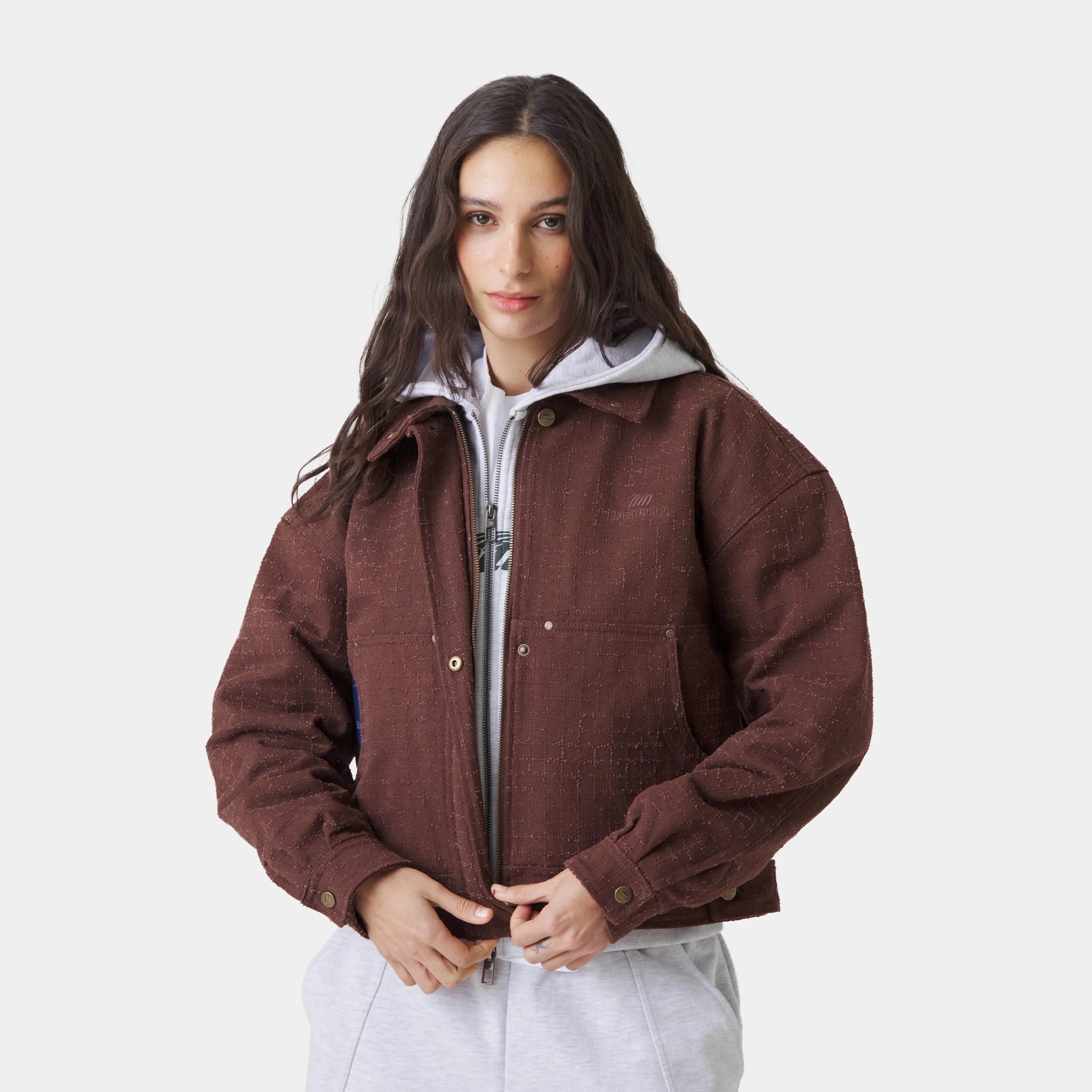 Ccort Needle Brown Jacket Outerwear Eme Studios