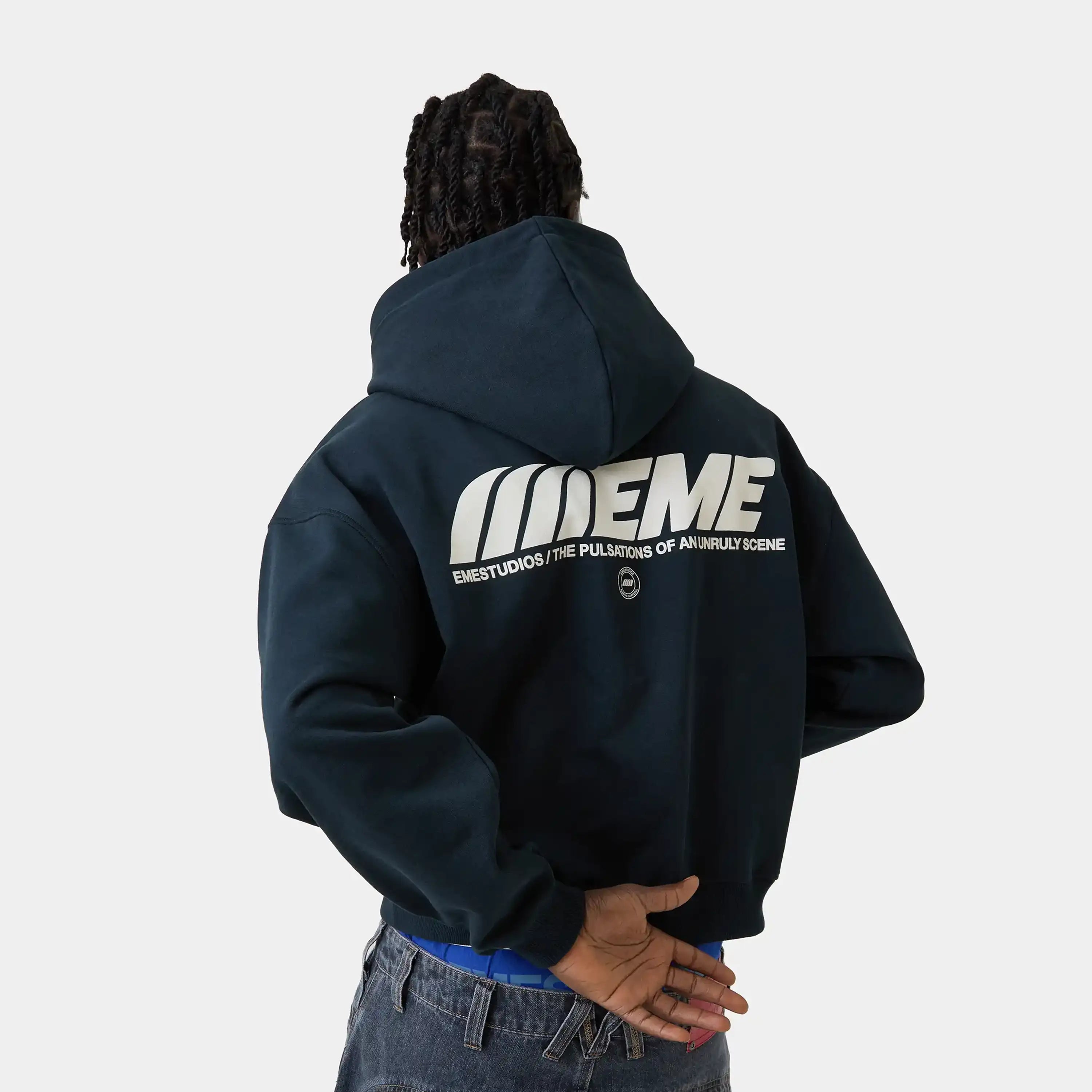 Peyas Navy Oversized Hoodie Hoodies Eme Studios