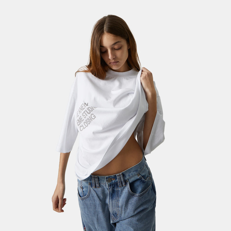 Keeper Pearl Cropped Boxy Tee Camiseta eme   